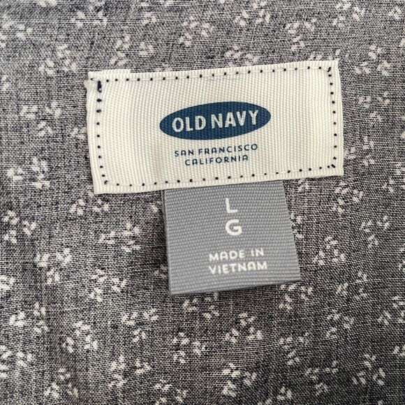 Old Navy Ditsy Floral Print 3/4 Sleeve Shift Dress Rayon Zipper Size Large - Picture 8 of 15